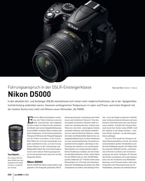 Nikon D5000 Spiegelreflexkamera good