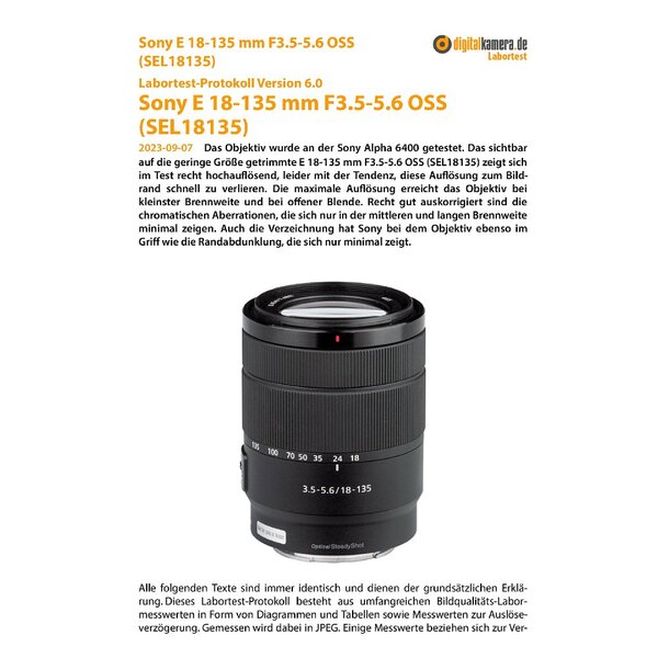 SONY E 18-135mm F3.5-5.6 OSS SEL18135 - カメラ