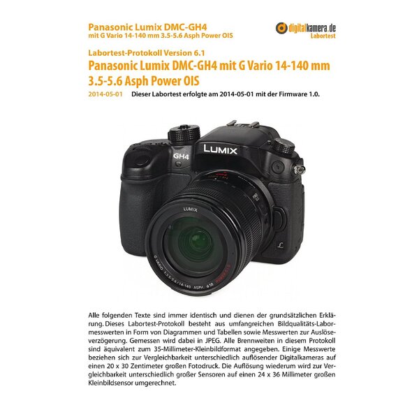 Panasonic Lumix DMC-GH4 mit G Vario 14-140 mm 3.5-5.6 Asph Power